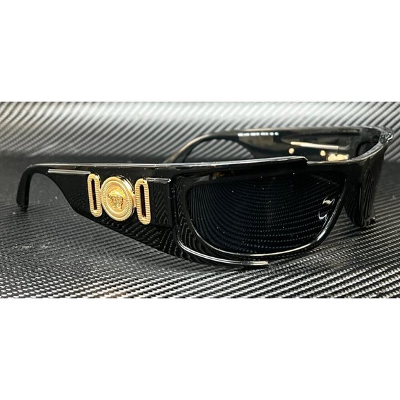 Versace Mens Black 57mm Sunglasses - Picture 4 of 5